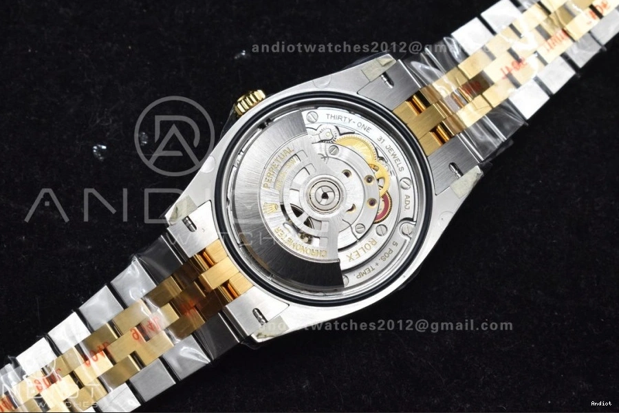 126233 Clean Bracelet Steel Black VR3235 Best Jubilee Dial on YG Diamonds 904L DateJust SS 1:1 Edition 36 0701